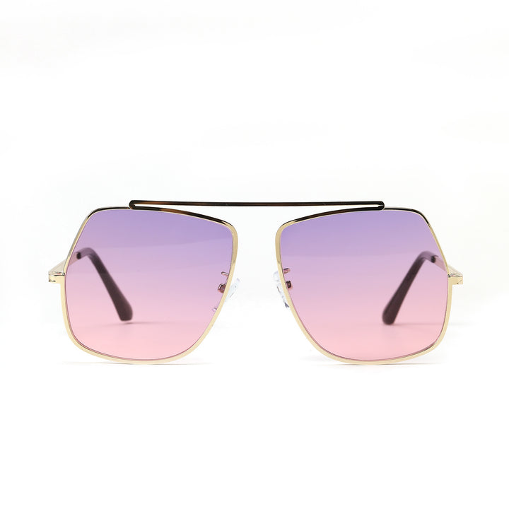 Dame polygonal solbrille med elegant, moderne ramme Skanto