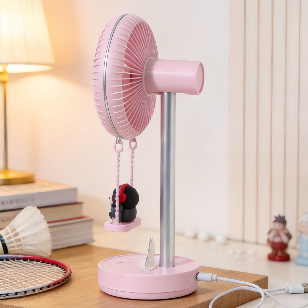 Bærbar Usb Mini Vifte med Søtt Design Skanto
