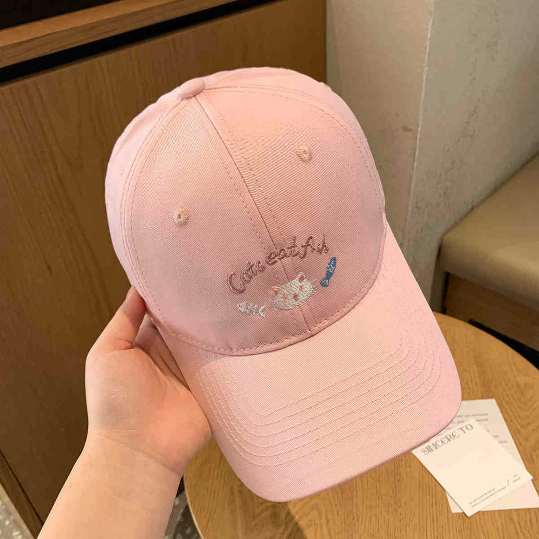 Kvinnebrodert katt-tema baseball cap Skanto