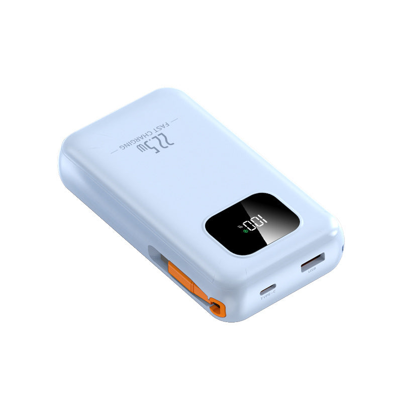 Høyytelses powerbank med intelligent LED-skjerm og hurtiglading funksjon Skanto
