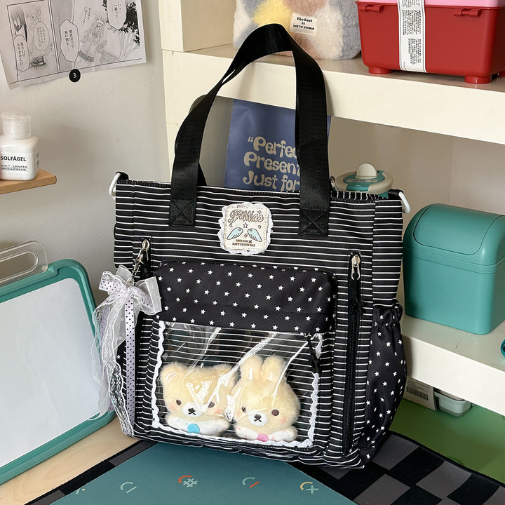 Funksjonell Multi-Lommet Leker Oppbevaring Skole Ryggsekk Bag
