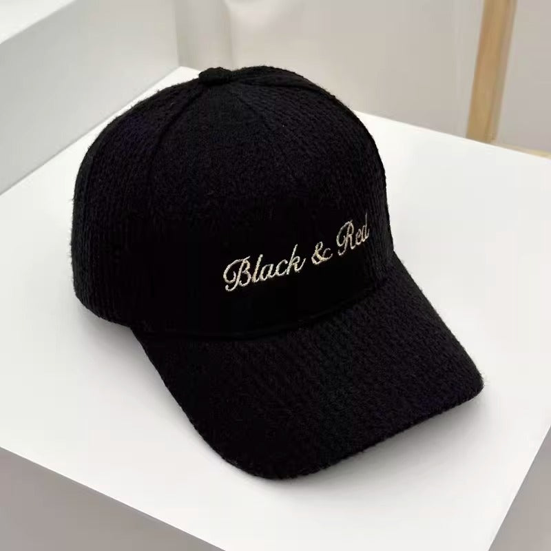 Kvinne Teksturert Strikket Baseballcaps Skanto
