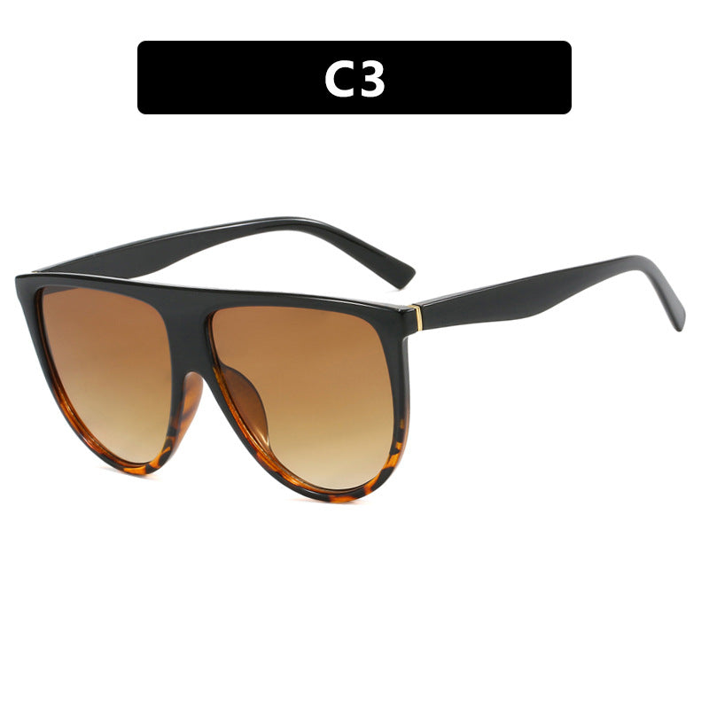 Women's trendy oversized sunglasses with stylish transparent frames Skanto