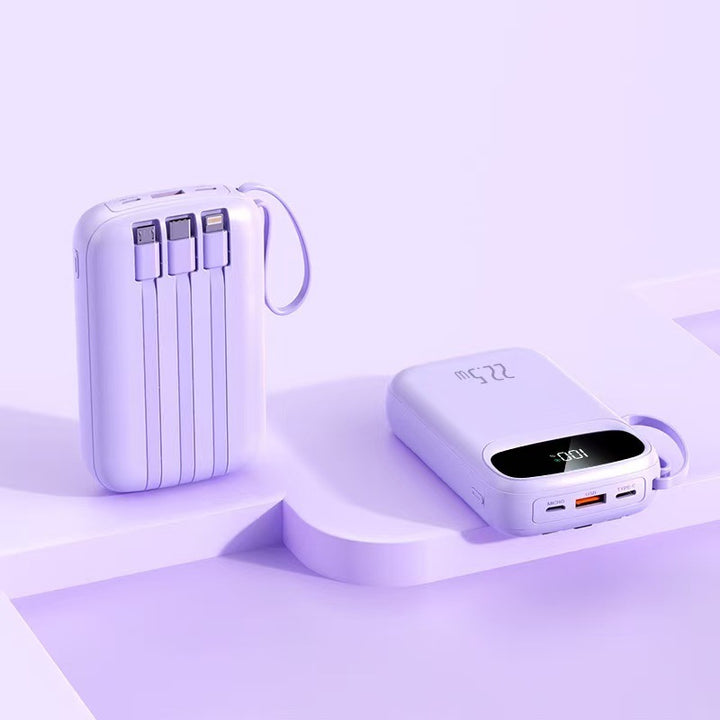 Multifunksjons Powerbank med Innebygd Lcd-Skjerm Fra Skanto