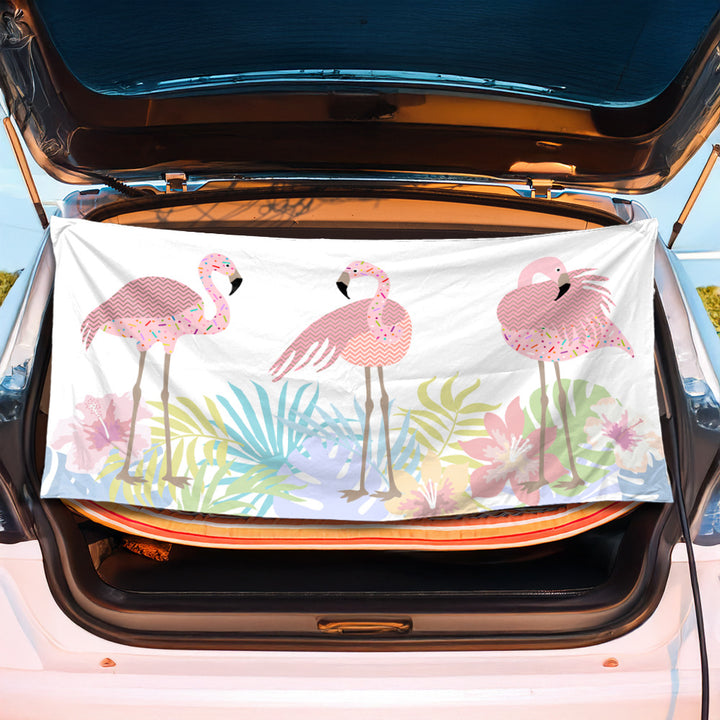 Bil bagasjerommatte i kreativ flamingo-design Skanto
