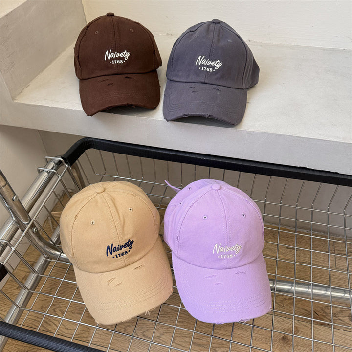 Herre Slittbomulls Baseball Caps Skanto