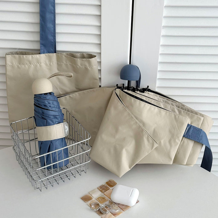 Damer UV-beskyttelse sammenleggbar paraply Skanto