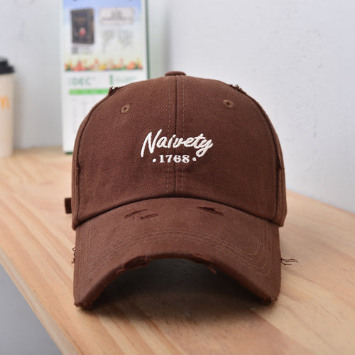 Herre Slitt Vintage Bomull Baseball Caps Skanto