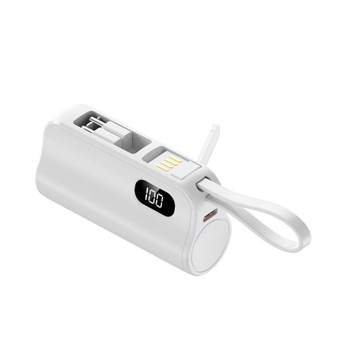 Mini-Powerbank med rask ladeport og allsidige funksjoner Skanto
