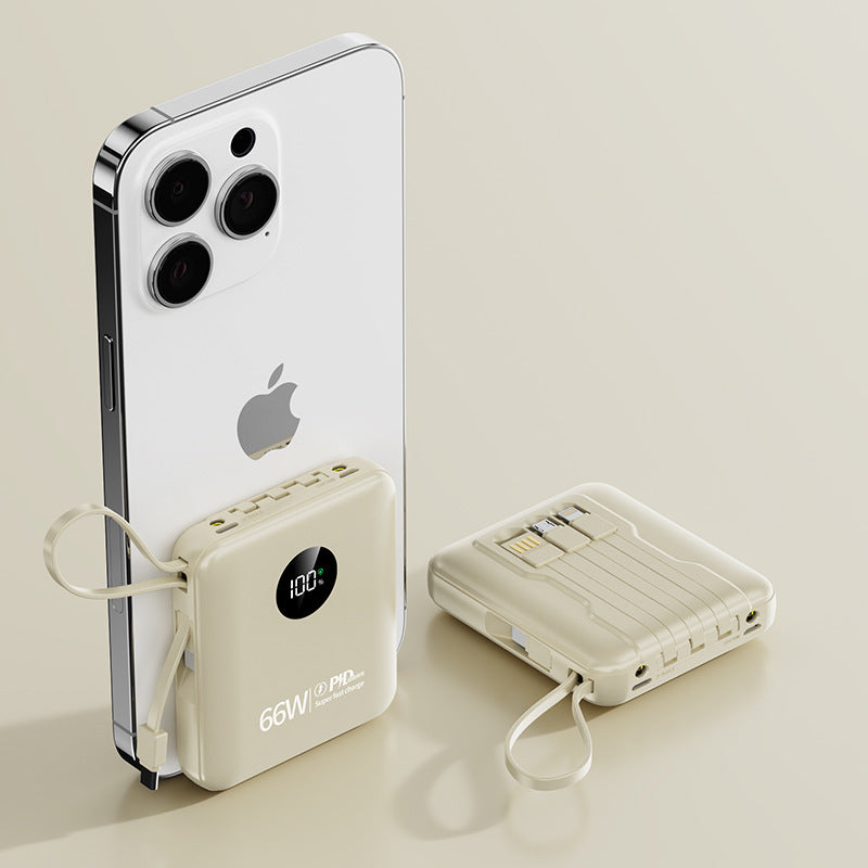 Bærbar 66W Powerbank med hurtiglading Skanto
