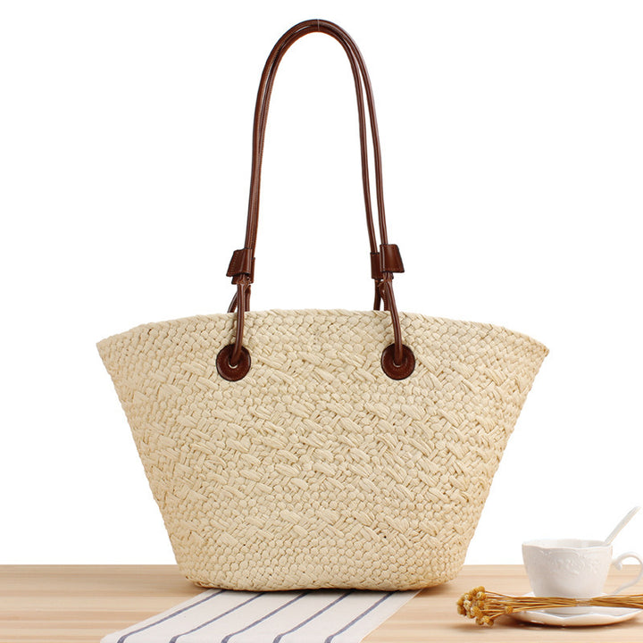 Beach Bag with Elegant Leather Straps Skanto