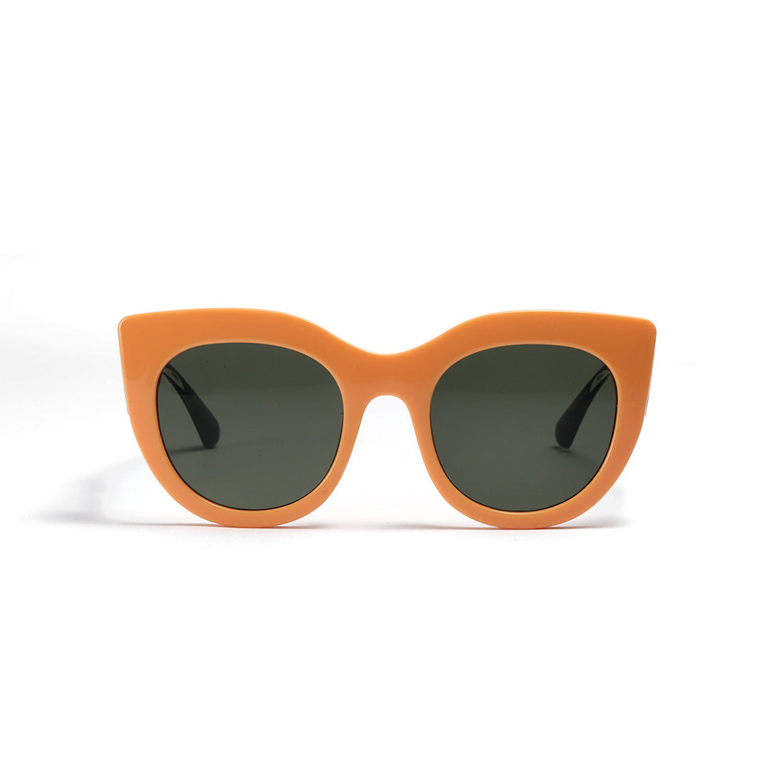 Dame trendy Cat-Eye solbriller med brede UV-beskyttende glas Skanto