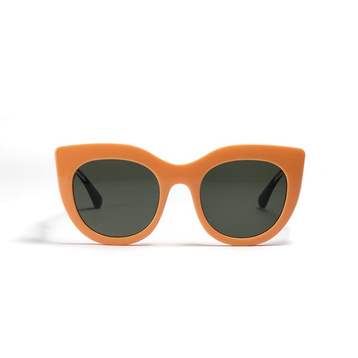 Dame trendy Cat-Eye solbriller med brede UV-beskyttende glas Skanto