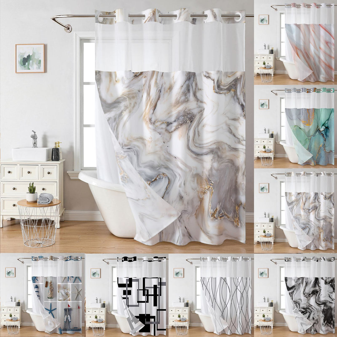Luksuriøst Marmor Design Dusjforheng Skanto