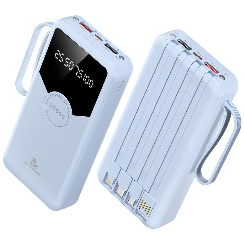 Powerbank med hurtiglading og LED-skjerm Skanto