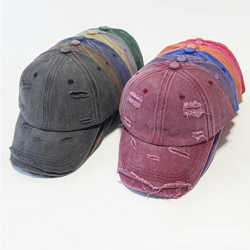 Damevasket baseballcaps med ødelagt utseende Skanto