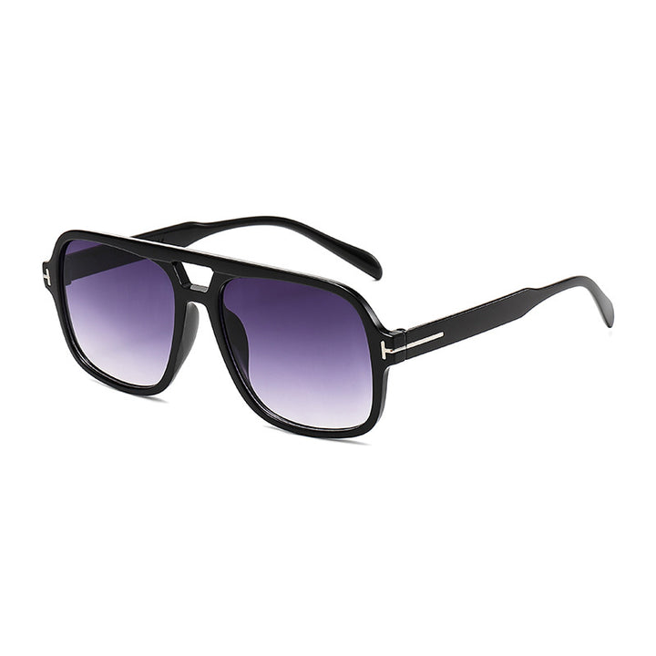 Dame Modischer quadratischer Solbrille med robust ramme Skanto