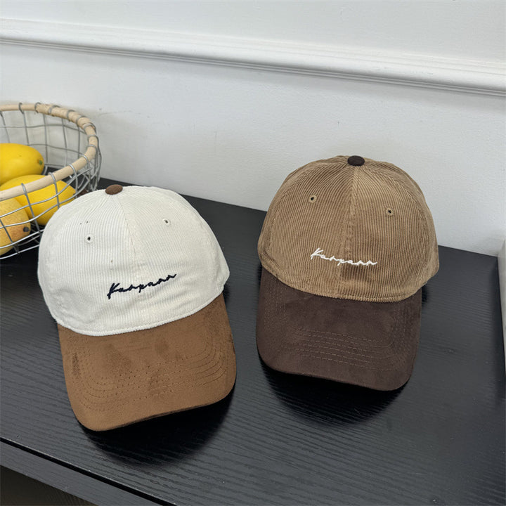 Herre Cordfløyel Bredbremmet Baseball Caps Skanto