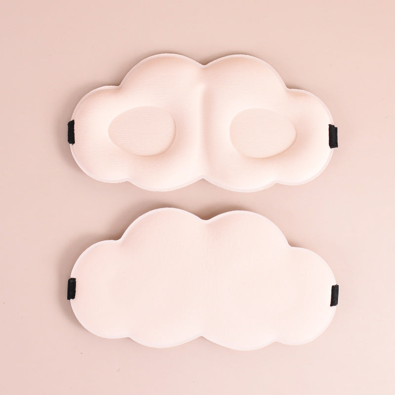 Dame med søte sky søvnmaske laget av minneskum med ergonomisk polstring og justerbart elastisk bånd Skanto