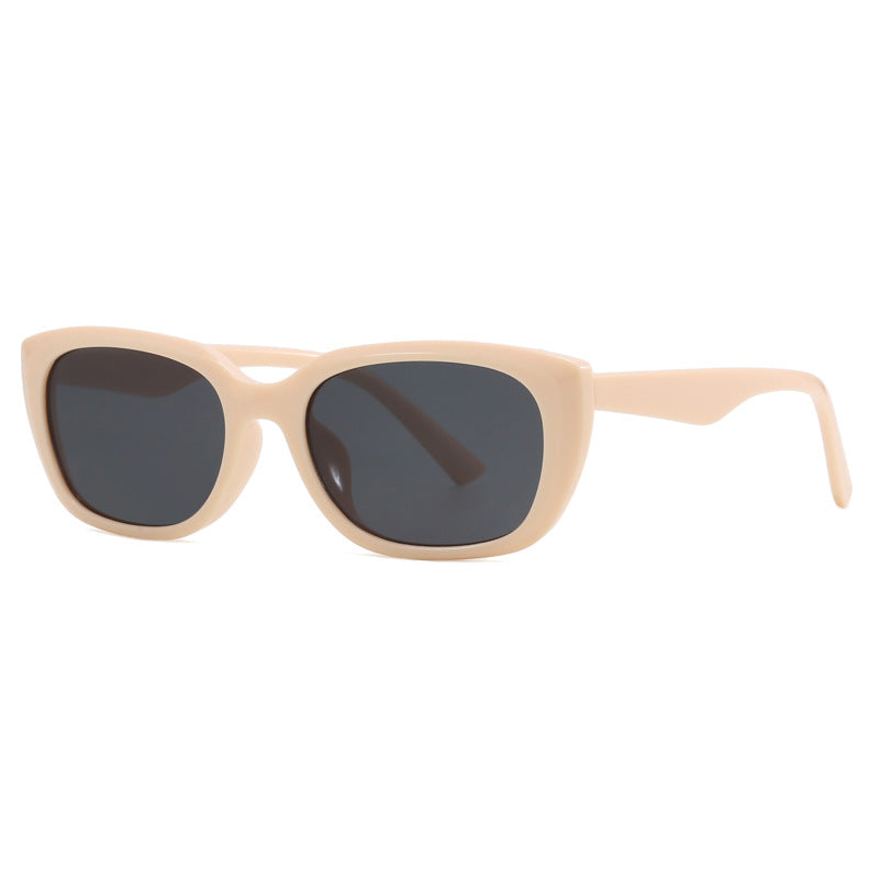 Dame trendy cat-eye solbriller i minimalistisk design skanto