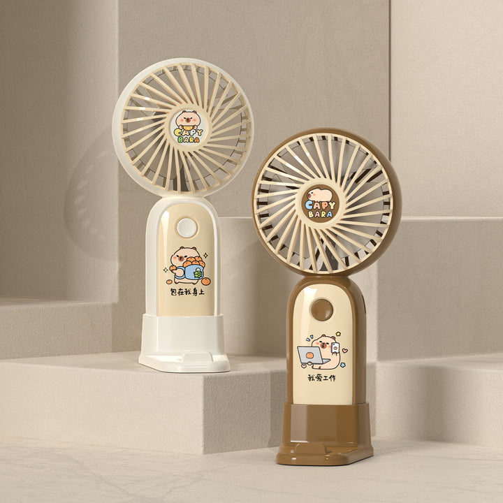 Damehåndventilator med søtt panda-design Skanto