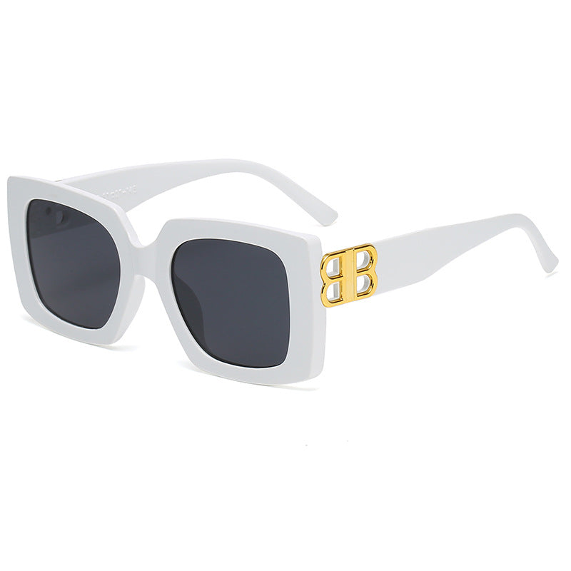 Dame oversized solbrille med elegant design og luksuriøse detaljer Skanto