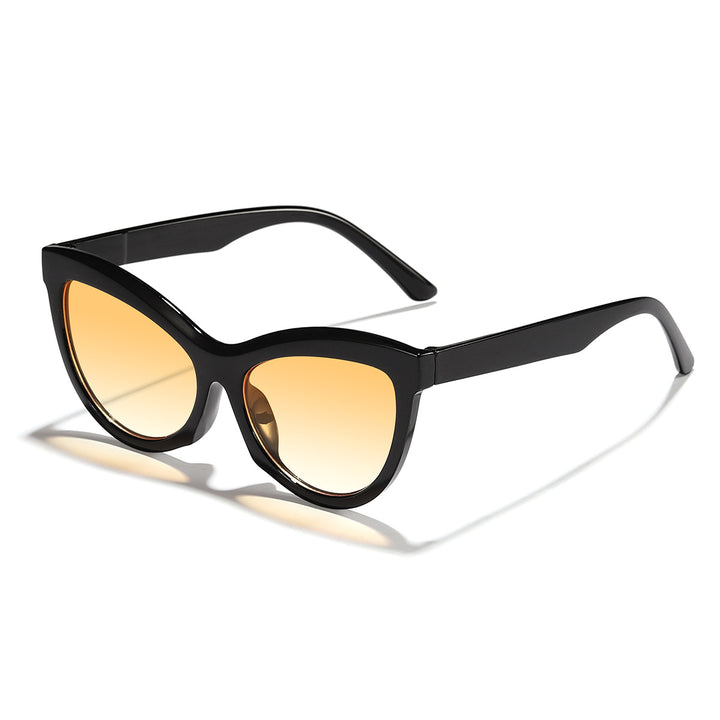 Dame trendy svart-hvitt solbrille Skanto