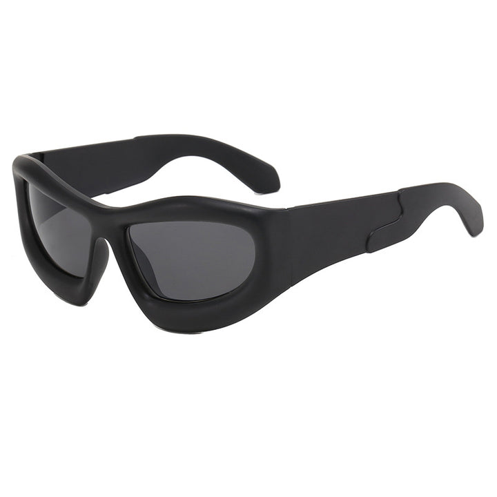 Dame Sportslig Solbrille med robust, geometrisk rammendesign Skanto