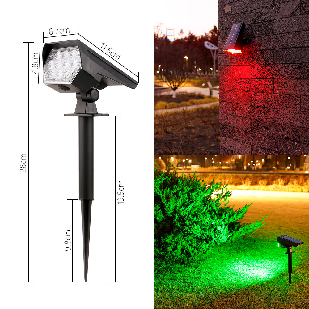 Justerbar solenergi LED landskaps spotlight stake Skanto
