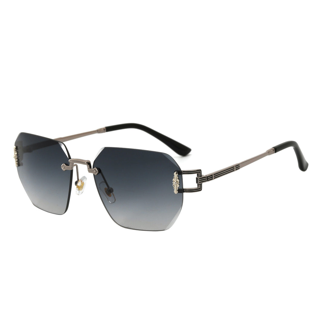 Dame Designer-solbrille i moderne, geometrisk design Skanto