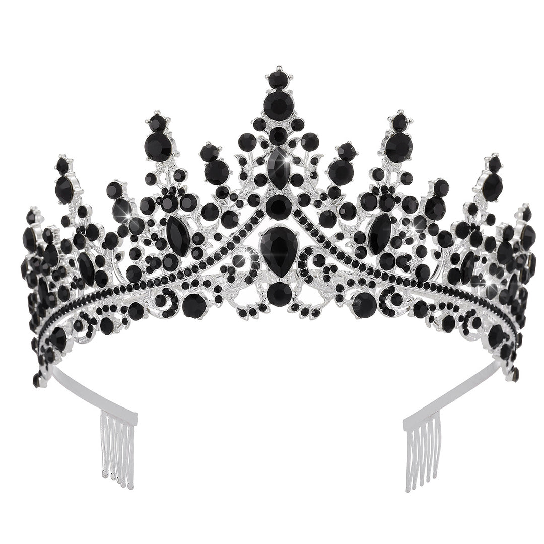Dame Strass Tiara med glitrende edelstener Skanto