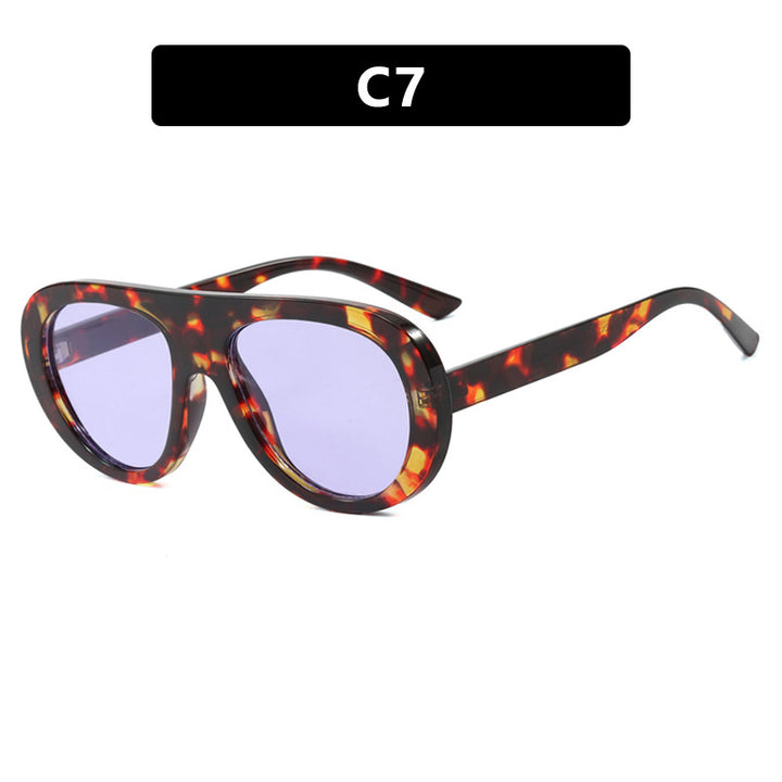 Women's stylish sunglasses with unique futuristic design Skanto