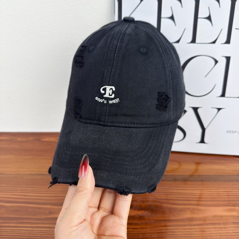 Unisex Slittet Denim Caps Skanto