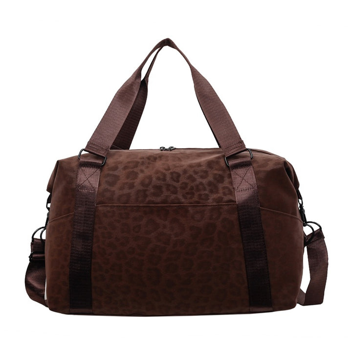 Sporty duffel bag with animal print and practical carrying options Skanto