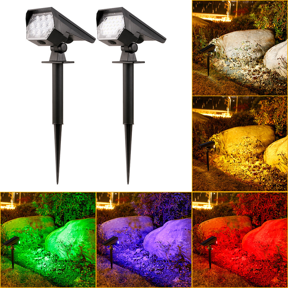 Justerbar solenergi LED landskaps spotlight stake Skanto