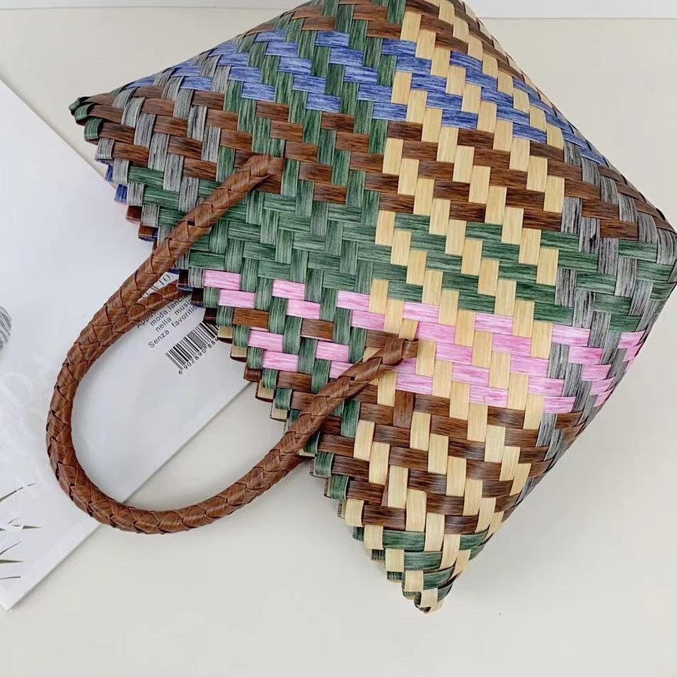 Generøs Handlenett Av Flettet Materiale Skanto