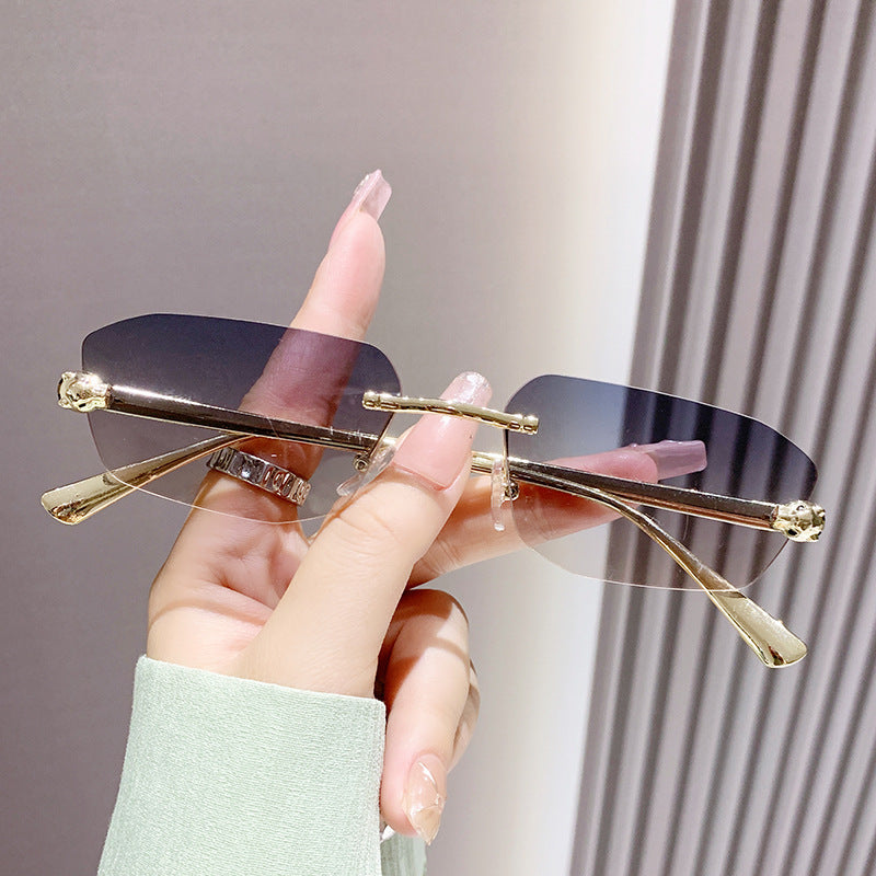 Women's Elegant Half-Rim Sunglasses Skanto