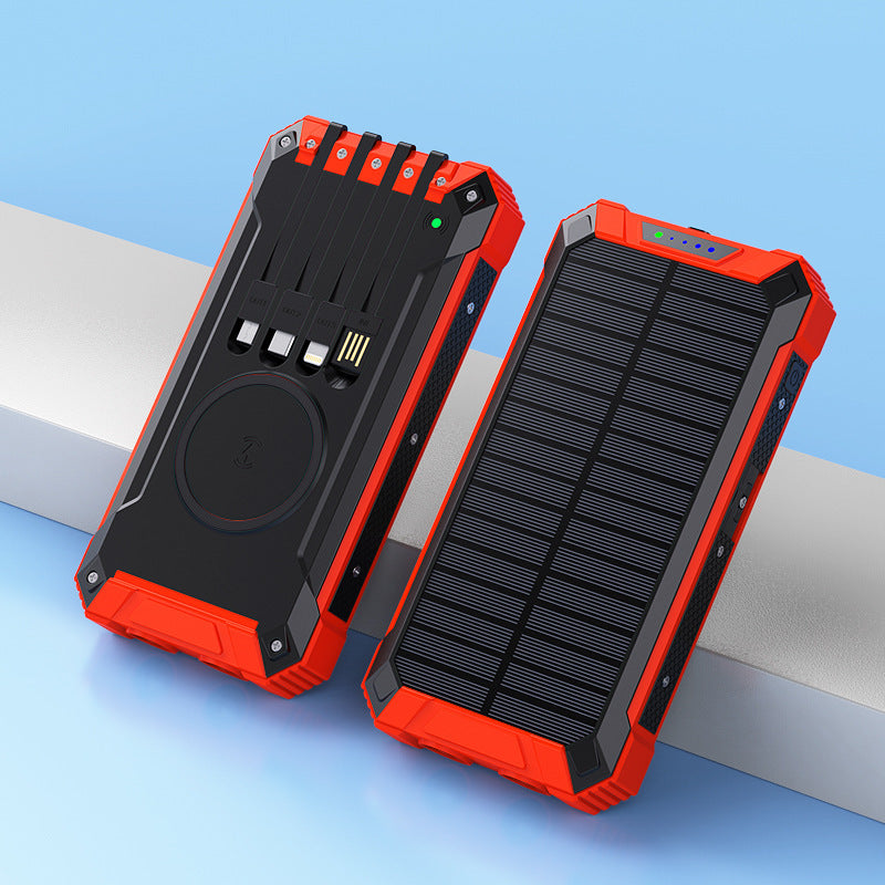 Powerbank med solcelledrevet hurtigladere Skanto