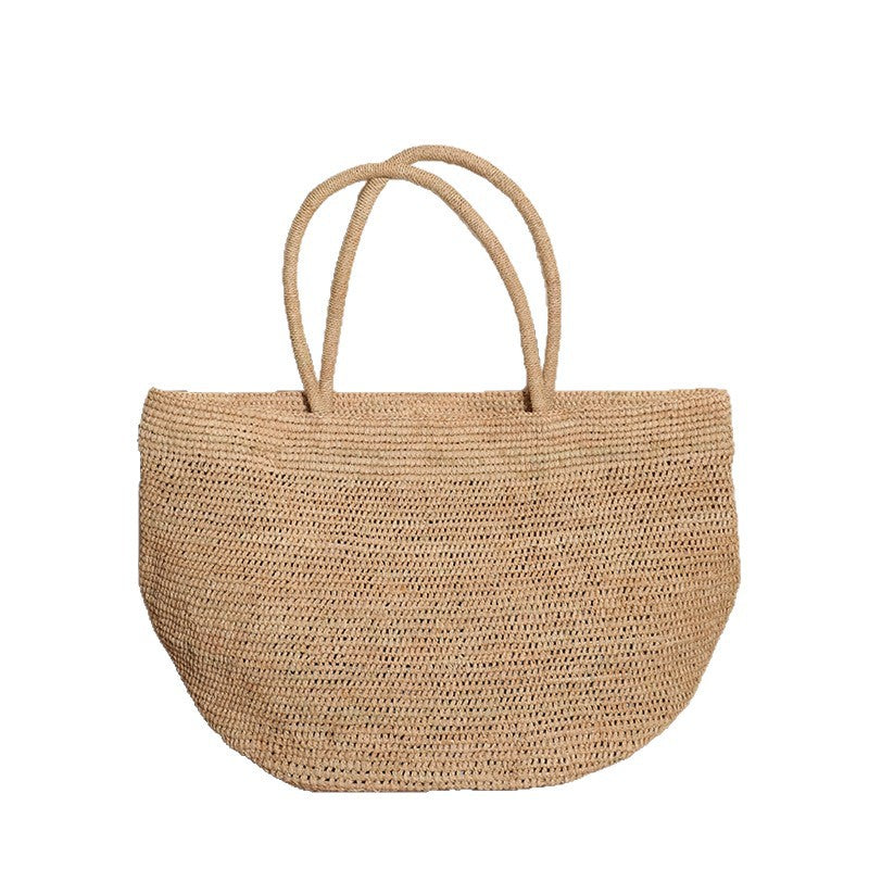 Handmade beach bag in natural material Skanto