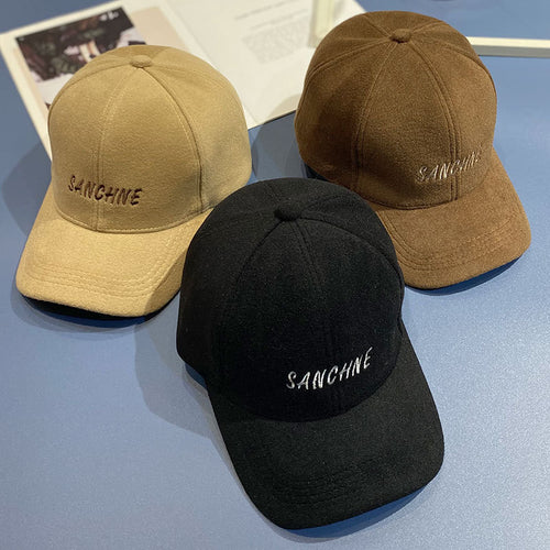 Kvinnes Brodert Ull Baseballcap Skanto