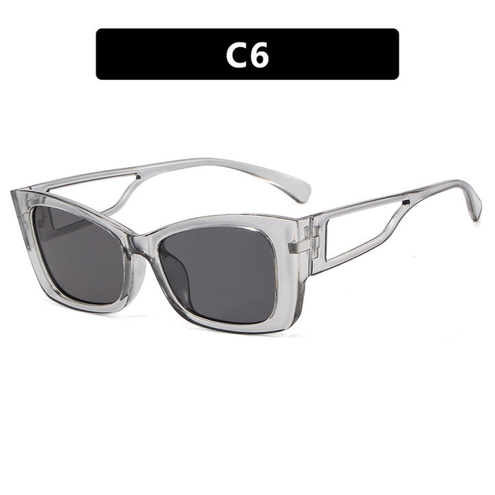 Dame moteriktig solbrille med innovativ ramme Skanto