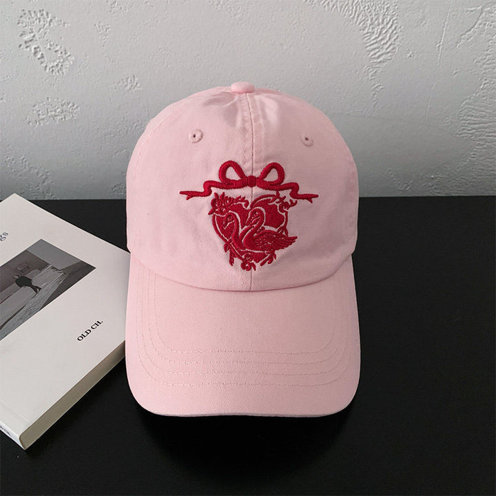 Kvinnenes romantiske broderte baseball cap Skanto