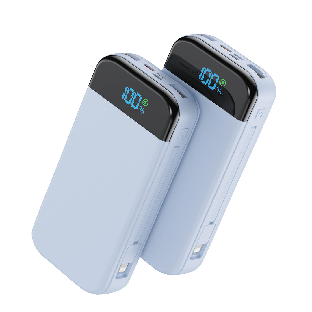 Høyytelses powerbank med LED-skjerm og hurtigladeteknologi Skanto