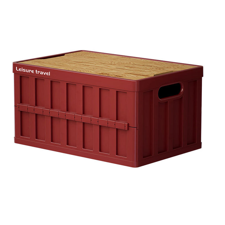 Unisex Practical Storage Box with Lid in Wood Skanto