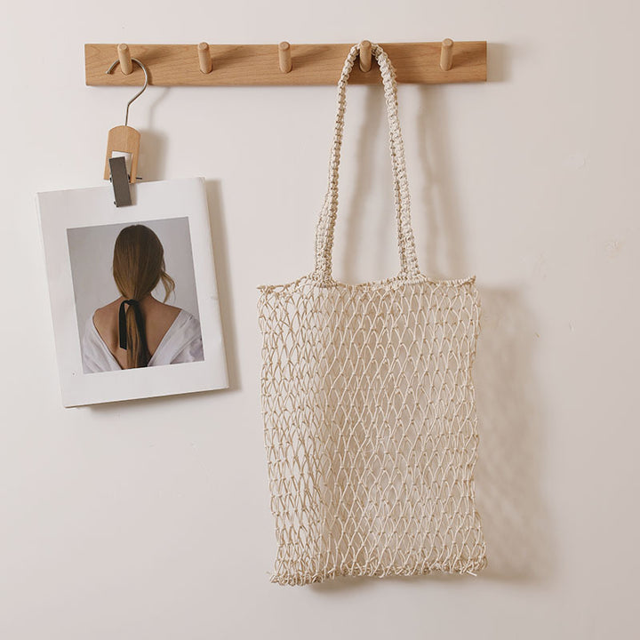 Mesh tote bag with ergonomic handles Skanto