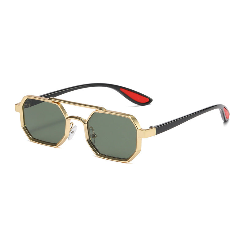 Damer moteriktig designer-solbrille med eksklusiv åttkantet ramme Skanto