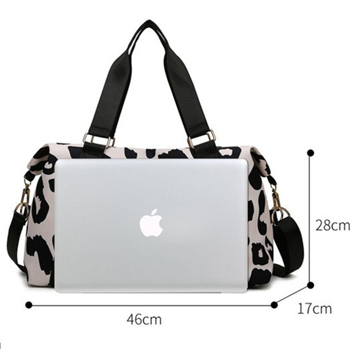 Sporty tote bag with elegant leopard pattern Skanto