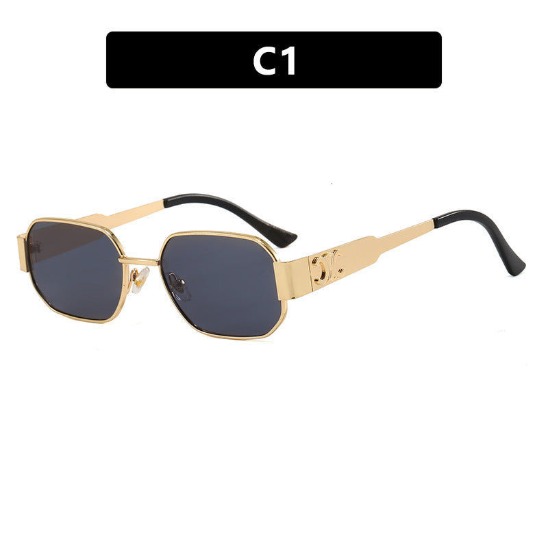 Women's geometric sunglasses in modern design with polarized lenses Skanto