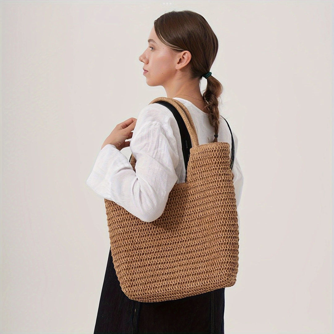 Håndlagd naturfiber bæreveske Skanto