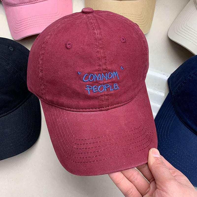 Herre bomull brodert baseball caper Skanto